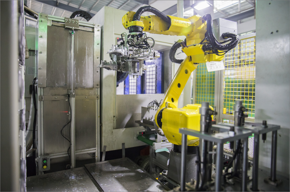 Robot CNC machining automatic system